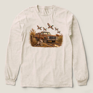 T-shirt En Tri-matière Camionnette de chasse au canard colvert vintage Ch