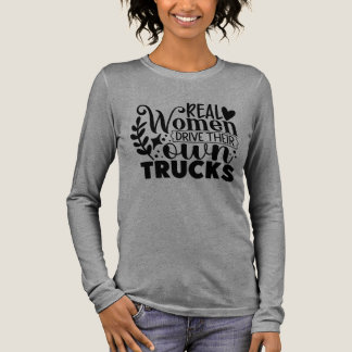 T-shirt En Tri-matière Camionnettes de conduite de présage réel mignon