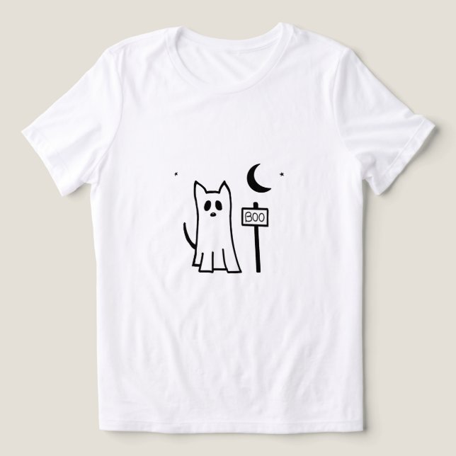 T-shirt En Tri-matière camiseta cachorro fantasma - Halloween boo (Design Recto)