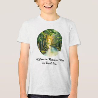 T-shirt En Tri-matière Camiseta Masc Juvenil Básica Reflexos da Terra-2