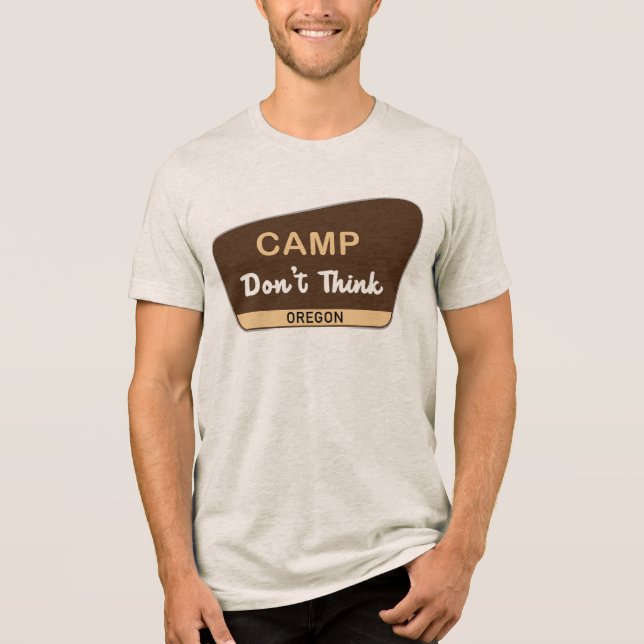 T-shirt En Tri-matière Camp Ne Pense Pas (Recto)