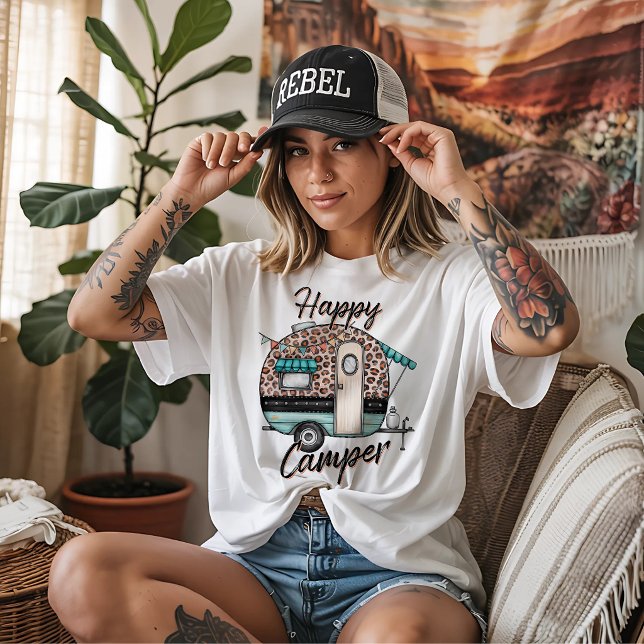 T-shirt En Tri-matière Camping-car heureux (Créateur téléchargé)