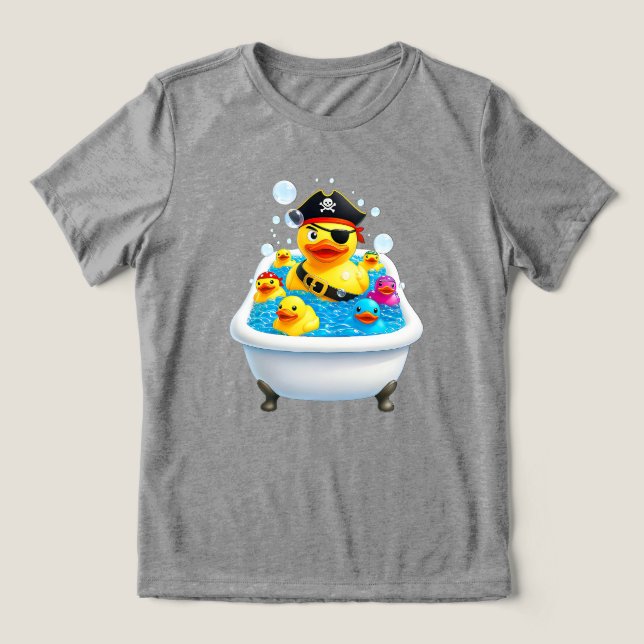 T-shirt En Tri-matière Canard bain pirate drôle (Design Recto)