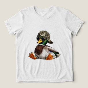 T-shirt En Tri-matière Canard colvert personnalisé — Saint-Valentin drôle