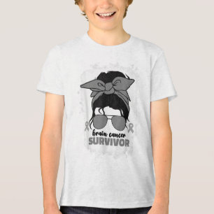 T-shirt En Tri-matière Cancer Du Cerveau Survivant Pour Les Femmes Cancer