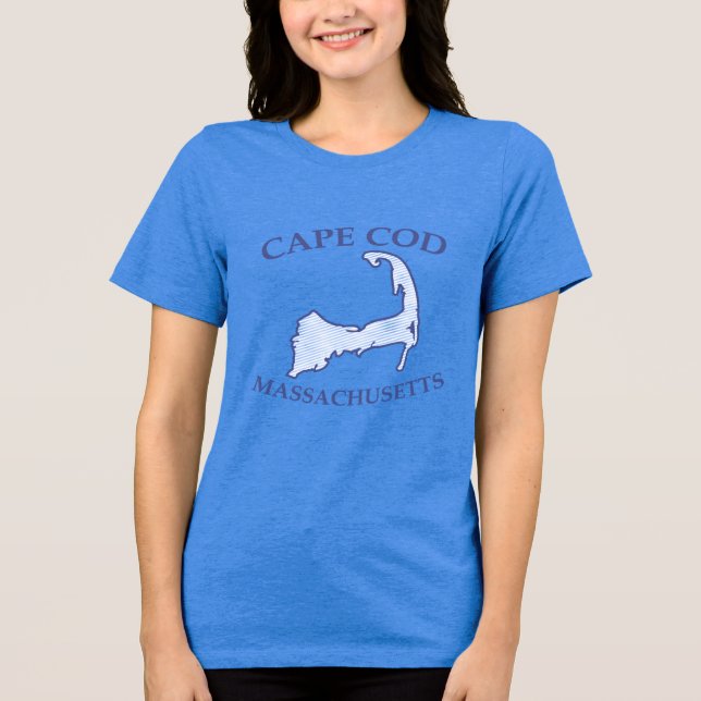 T-shirt En Tri-matière Cape Cod Silhouette Blue Striped Women's (Recto)
