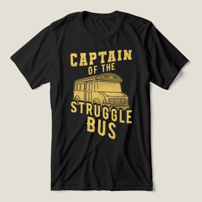 T-shirt En Tri-matière Capitaine Du Bus De Lutte (Design Recto)
