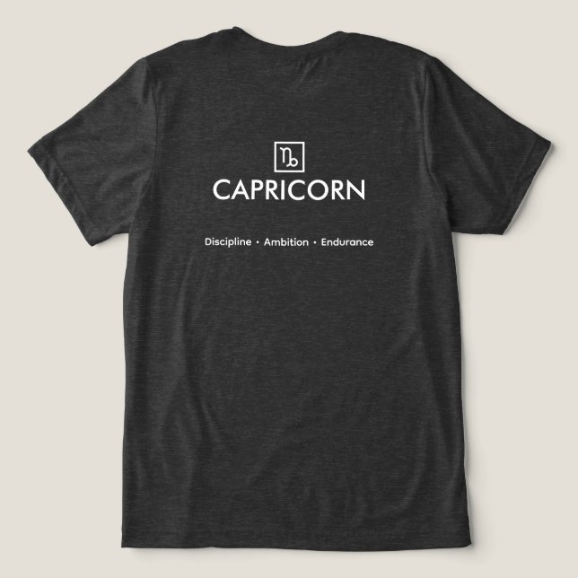 T-shirt En Tri-matière Capricorne – L'architecte visionnaire (Design Verso)