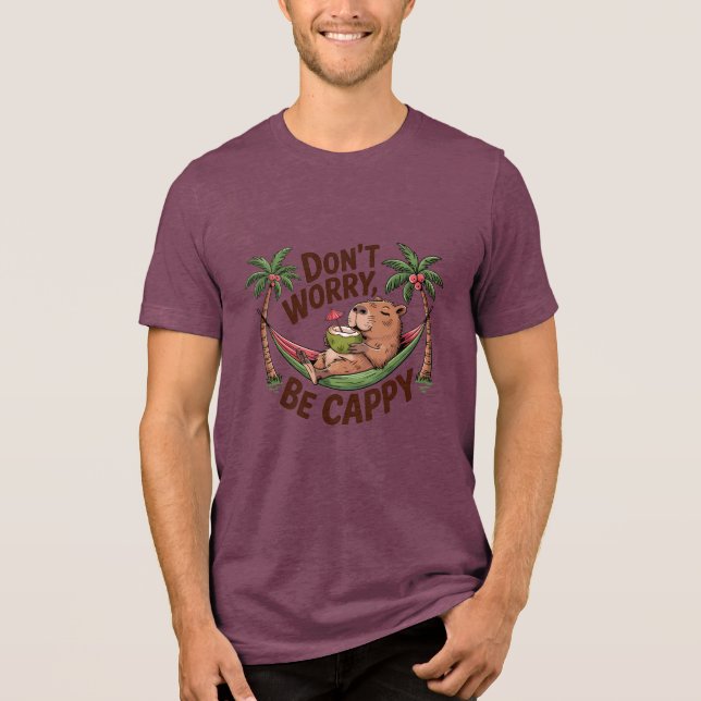 T-shirt En Tri-matière Capybara Be Happy (Recto)