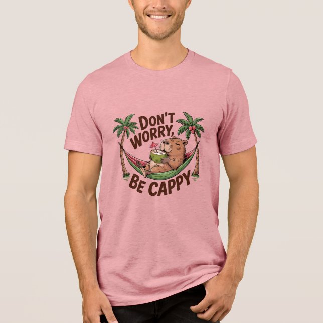 T-shirt En Tri-matière Capybara Be Happy (Recto)