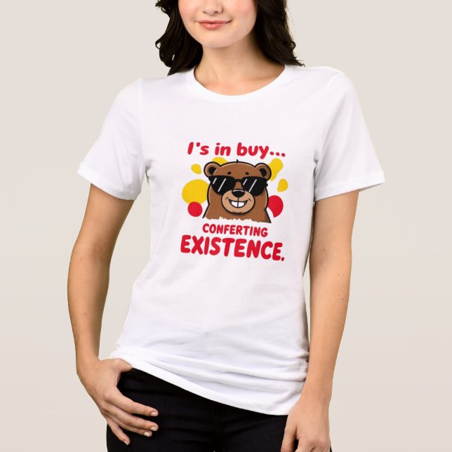 T-shirt En Tri-matière Capybara - Contempler l'existence (Recto)