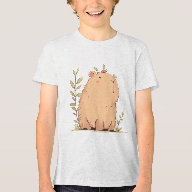 T-shirt En Tri-matière Capybara Douce Calme (Recto)