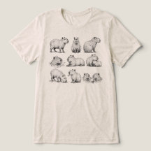 Capybara Onsen de Printemps Vintage Chill Croquis