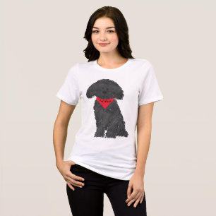 T-shirt En Tri-matière Caricature personnalisée Cute Labradoodle Chiot