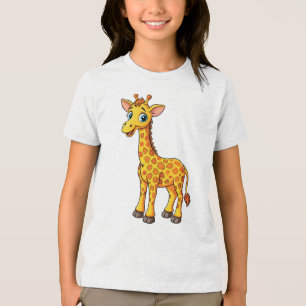 T-shirt En Tri-matière Carton de la Girafe pour bébé mignonne-35281