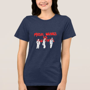 T-shirt En Tri-matière "Casques allumés, Amoureux du monde de la musique 