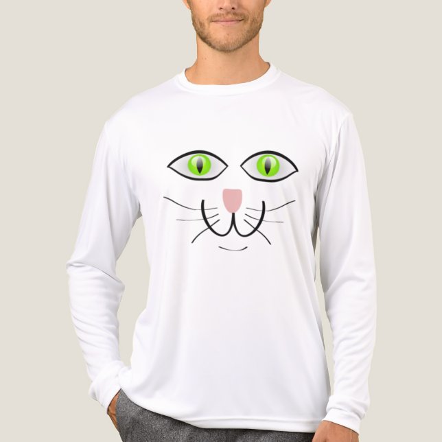 T-shirt En Tri-matière Cat Funny Visage Cartoon-29034 (Recto)