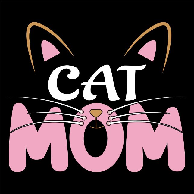 T-shirt En Tri-matière Cat Mom  (Cat Mom Design!)