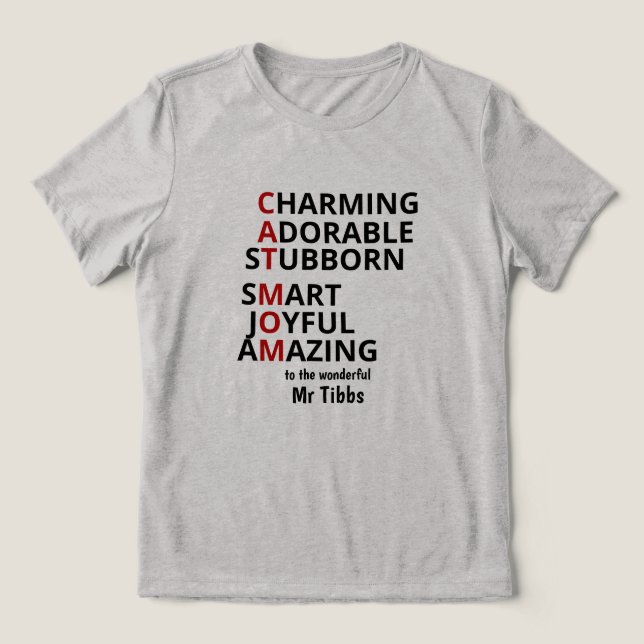 T-shirt En Tri-matière Cat Mom Personalized Cat Lover  (Design Recto)