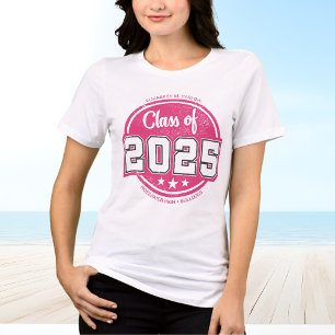 T-shirt En Tri-matière Catégorie de 2025 Nom du diplômé Vintage