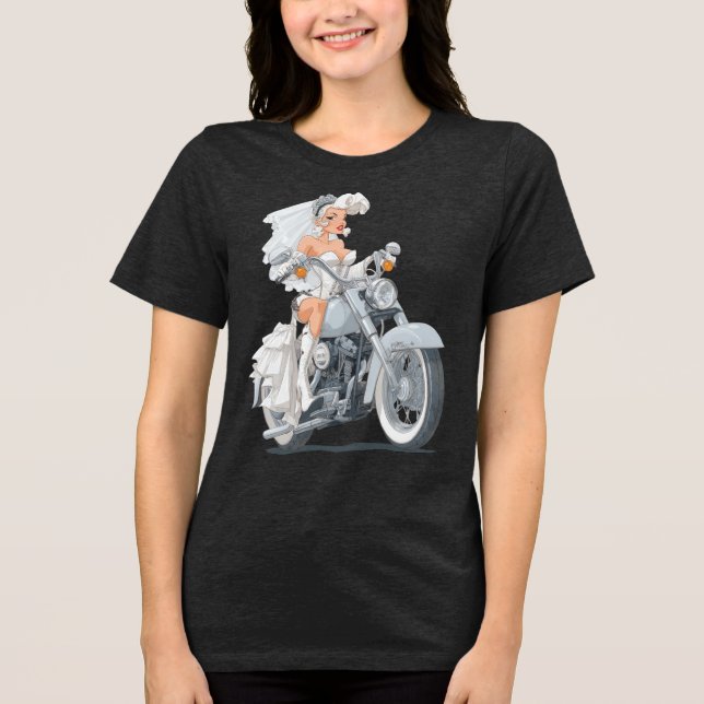 T-shirt En Tri-matière Cavalière de mariée (Recto)