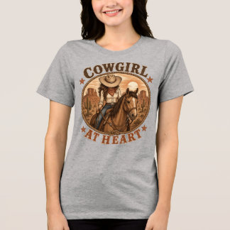 T-shirt En Tri-matière Cavalière de western à l'âme de cowgirl