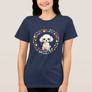 T-shirt En Tri-matière Celebrate Dot Day with My Teacup Poodle