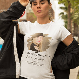 T-shirt En Tri-matière Célébrer La Vie De   Mémorial photo