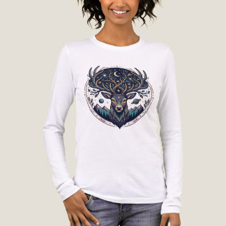 T-shirt En Tri-matière Celestial Deer Mystical Moon & Star Art Stag