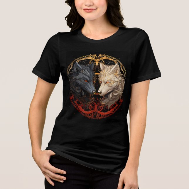 T-shirt En Tri-matière Celestial Wolves (Recto)