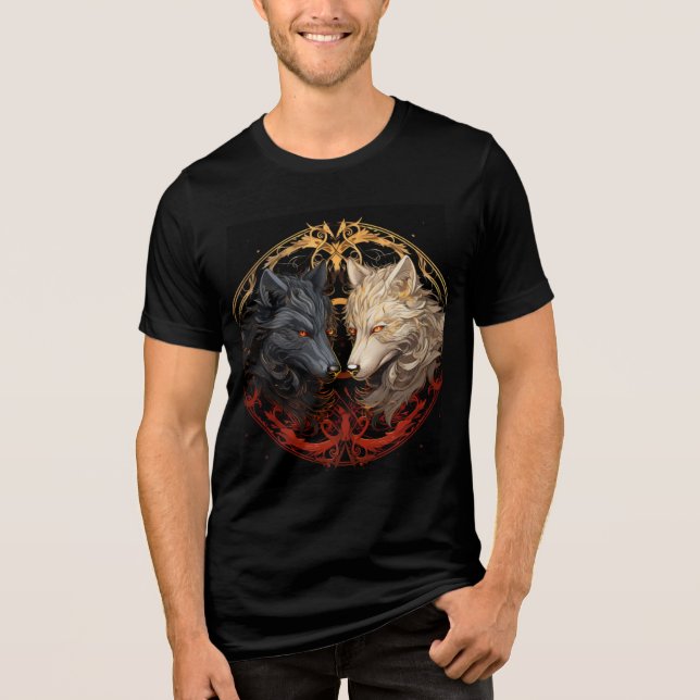 T-shirt En Tri-matière Celestial Wolves (Recto)
