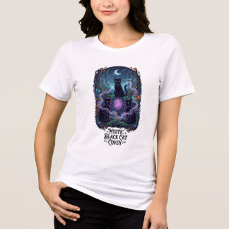 T-shirt En Tri-matière Cercle de sorcières mystiques aux chats noirs pour