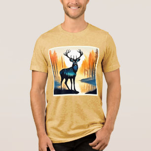 T-shirt En Tri-matière Cerf forestier mystique