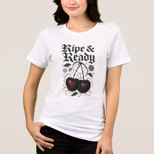 T-shirt En Tri-matière Cerises prêtes à l'emploi Graphique gothique