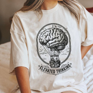 T-shirt En Tri-matière Cerveau de pensée élevée Montgolfière Art