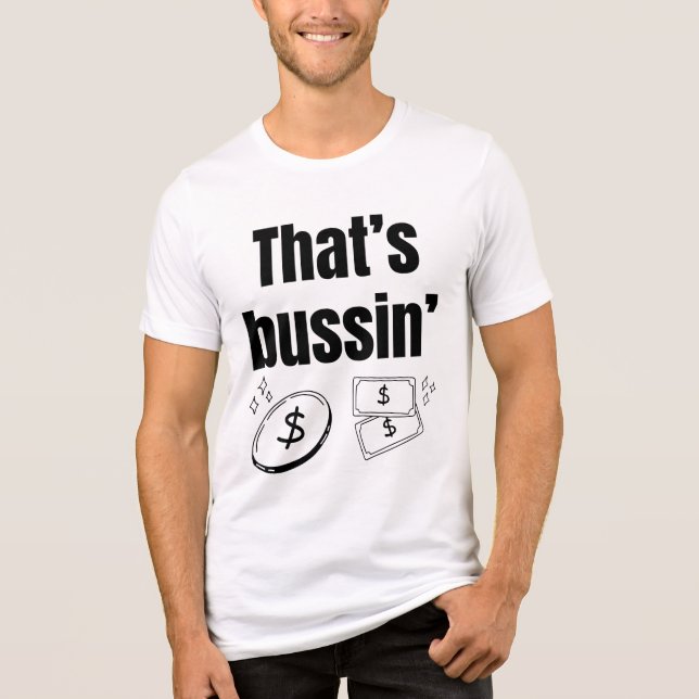 T-shirt En Tri-matière C'est Bussin' (Recto)