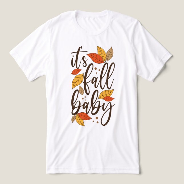 T-shirt En Tri-matière C'est Fall Baby (Design Recto)