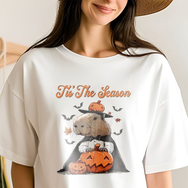 T-shirt En Tri-matière 'C'est la saison Capybara Halloween drôle (Créateur téléchargé)