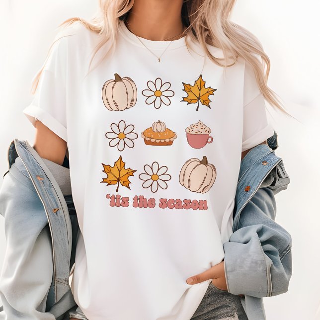 T-shirt En Tri-matière C'Est La Saison Feuilles D'Automne, Pie & Citrouil (Créateur téléchargé)