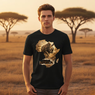 T-shirt En Tri-matière C'est l'Afrique Rhino Fierté africaine pour la f