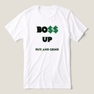 T-SHIRT EN TRI-MATIÈRE C'EST L'HEURE DE BOSSER ! GRAPHISME MOTIVATIONNEL