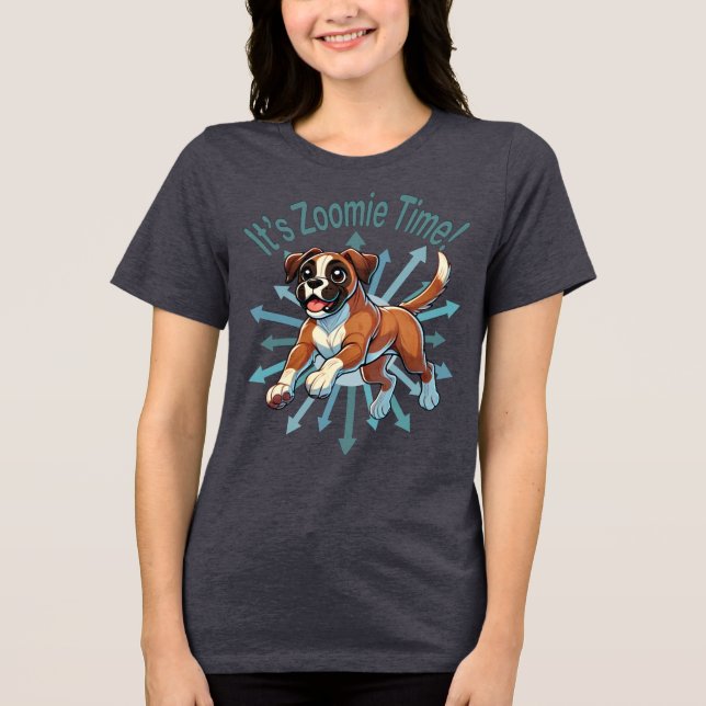 T-shirt En Tri-matière C'est l'heure de Zoomie Boxer (Recto)