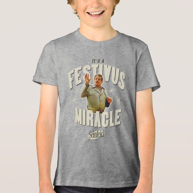 T-shirt En Tri-matière C'est un Miracle de Festivus (Recto)