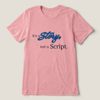 T-shirt En Tri-matière C'est une histoire, pas un scénario – Texte Bleu f