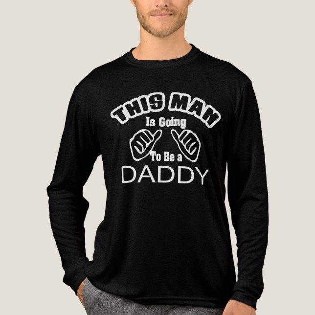 T-shirt En Tri-matière Cet homme va devenir papa (Recto)