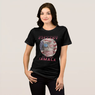 T-shirt En Tri-matière Cette chatte sans enfants pour Kamala 2024
