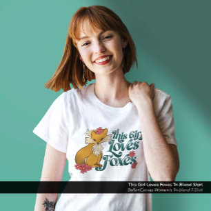 T-shirt En Tri-matière Cette fille adore les renards