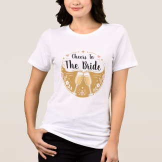 T-shirt En Tri-matière Champagne À La Mariée