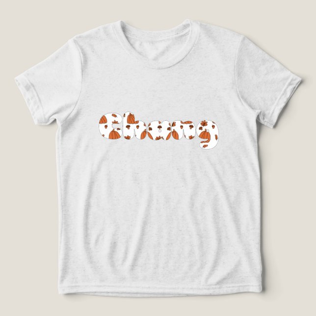 T-shirt En Tri-matière Chang Hmong Nom Famille Correspondante Top (Design Recto)