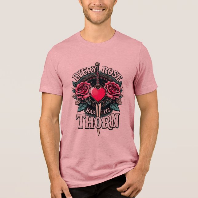 T-shirt En Tri-matière Chaque Rose A Son Épine (Recto)